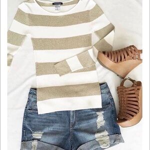 Denim Boyfriend Fit Shorts